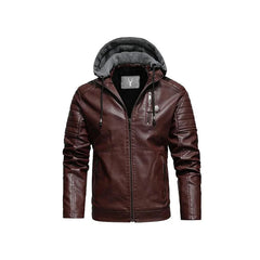 Avenger Hooded Leather Jacket
