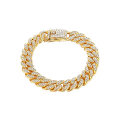 Cuban Dog Chain With Rhinestone