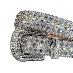 Silver Crystal Rhinestone Belt