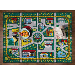 Jeromy Tufted Kids Green Non-Slip Rubber-back Area Rug