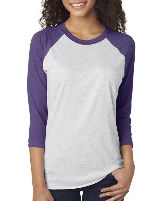 Unisex 3/4-Sleeve Triblend Raglan