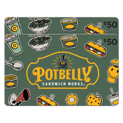 Potbelly Sandwich Works Two Restaurant $50 E-Gift Cards ($100 Value)