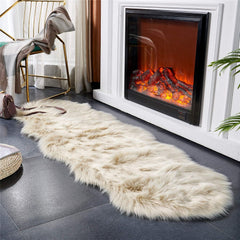 Luxury Faux Sheepskin Area Rug – Soft Fluffy Rug for Living Room, Bedroom & Home Decor