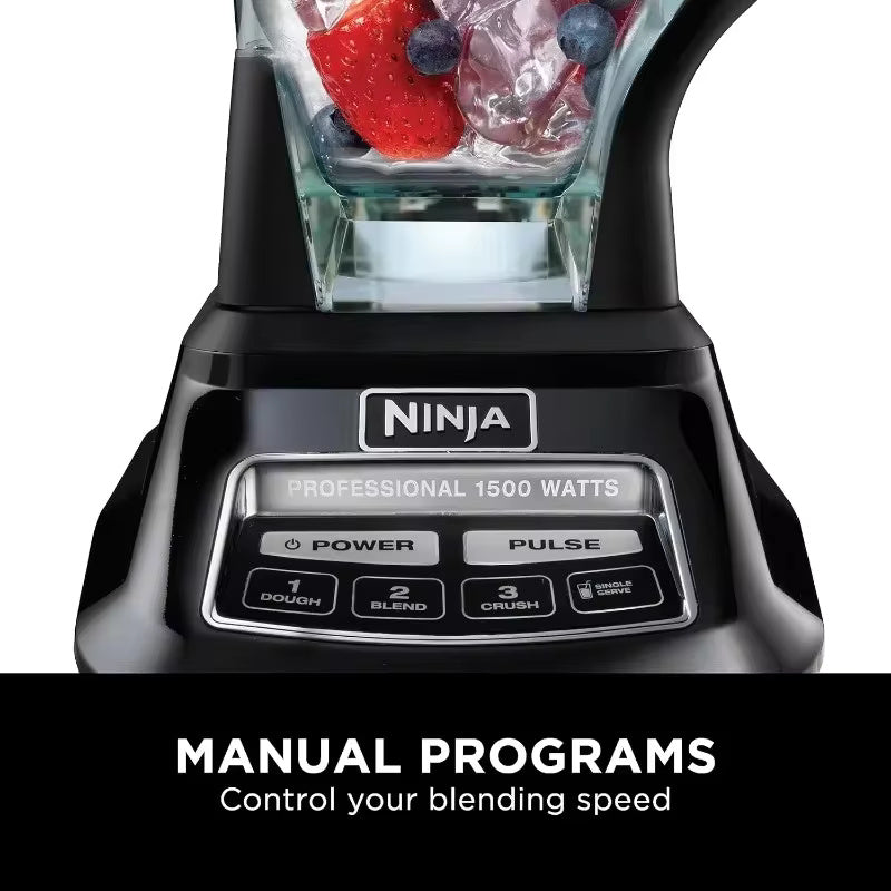 Ninja BL770 Mega Kitchen System, 1500W, 4 Functions for Smoothies, Processing,Dough, Drinks & More, with 72-oz.* Blender Pitcher