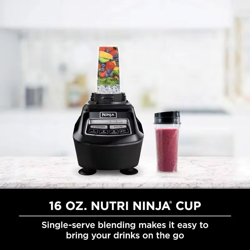 Ninja BL770 Mega Kitchen System, 1500W, 4 Functions for Smoothies, Processing,Dough, Drinks & More, with 72-oz.* Blender Pitcher