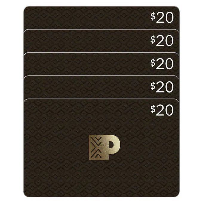 Peet's Coffee Five Restaurant $20 E-Gift Cards ($100 Value)