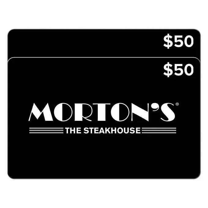 Morton's The Steakhouse Two Restaurant $50 E-Gift Cards ($100 Value)